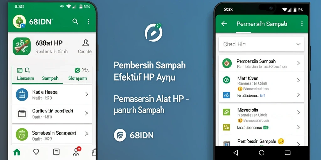 Tangkapan layar 68IDN menampilkan antarmuka pembersihan yang sederhana dan intuitif.