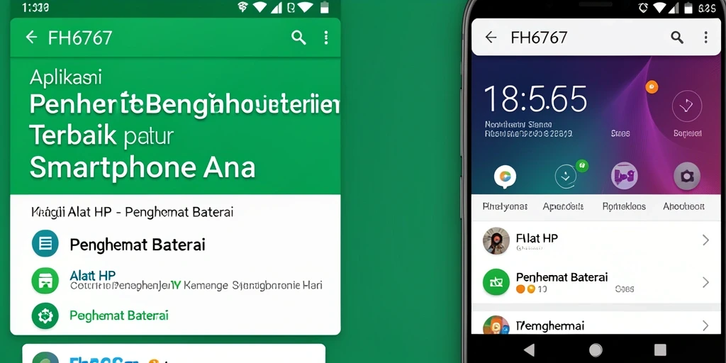 Antarmuka FH6767 yang sederhana dan intuitif untuk penghematan baterai.