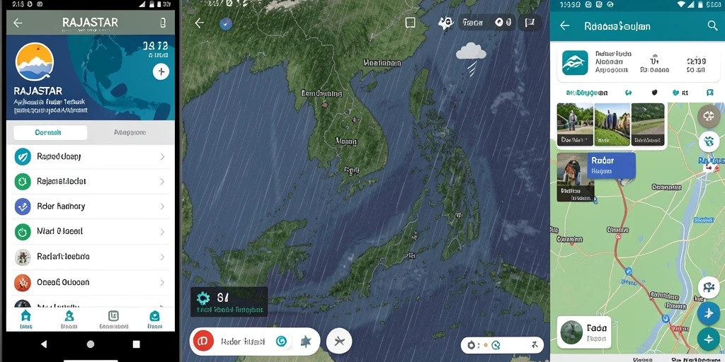 Antarmuka RAJASTAR menampilkan data yang jelas dan akurat tentang hujan.