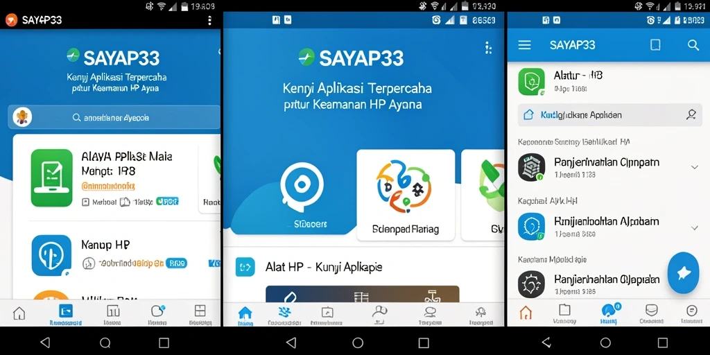 Tampilan antarmuka SAYAP33 saat mengunci aplikasi.