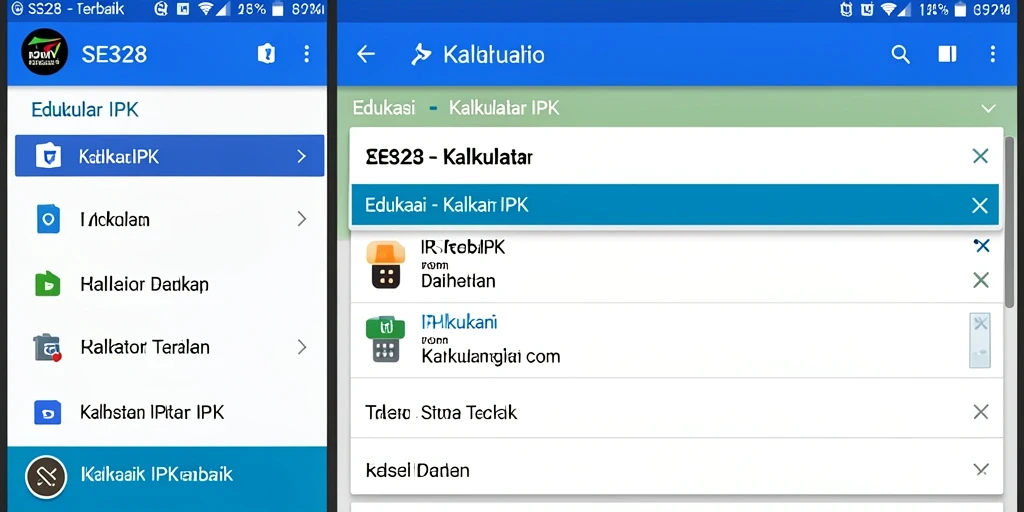 Antarmuka SE328 yang sederhana untuk Kalkulator IPK