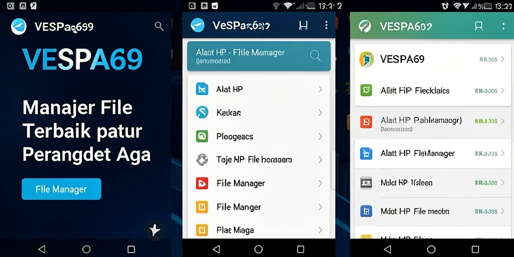 Tampilan antarmuka utama VESPA69 yang memudahkan navigasi file.